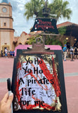 PIRATES OF THE CARIBBEAN "Yo ho yo ho a pirates life for me" - ART PRINT