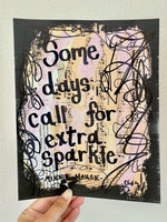 MINNIE MOUSE "Some days call for extra sparkle" - CANVAS