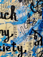MENTAL HEATH "Fuck my anxiety" - CANVAS