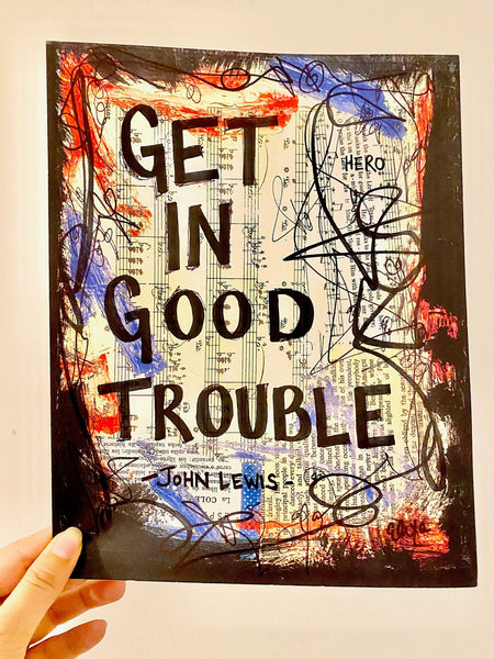 JOHN LEWIS "Get in good trouble" - CANVAS