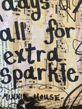 MINNIE MOUSE "Some days call for extra sparkle" - CANVAS