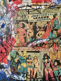 JUSTICE LEAGUE "You can't save the world alone" - Comic Book ART PRINT