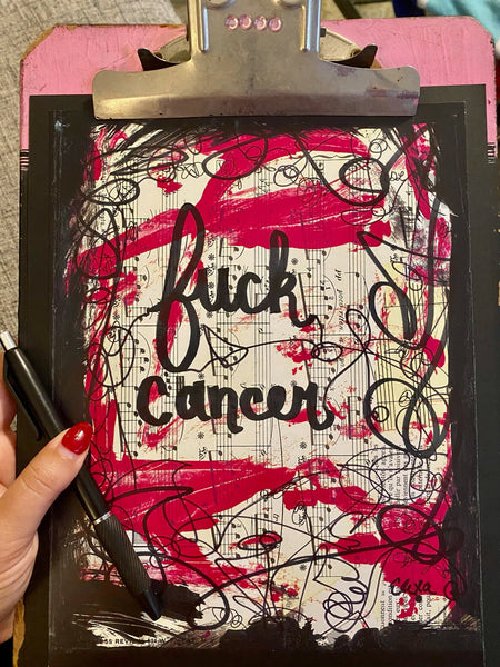 CANCER SURVIVOR "Fuck Cancer" - ART PRINT