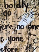 STAR TREK "To boldly go where no one has gone before" - CANVAS