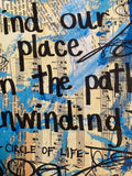 THE LION KING "Till we find our place on the path unwinding" - CANVAS