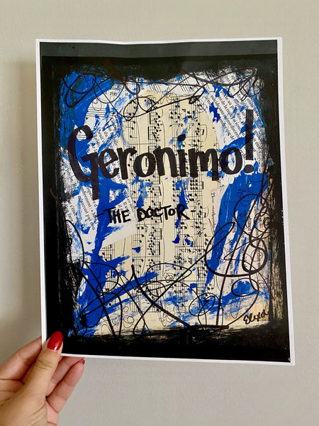 DOCTOR WHO "Geronimo!" - ART PRINT