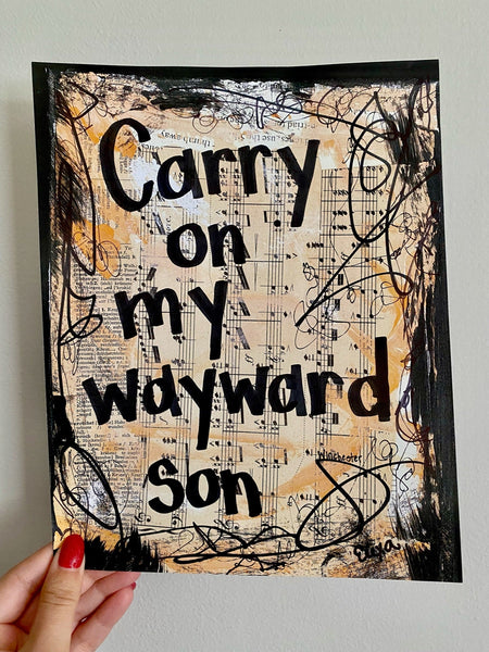 SUPERNATURAL "Carry on my wayward son" - CANVAS