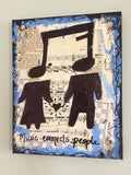 VALENTINE'S DAY "Music connects people" - ART PRINT