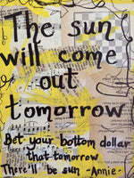 ANNIE "The sun will come out tomorrow" - ART