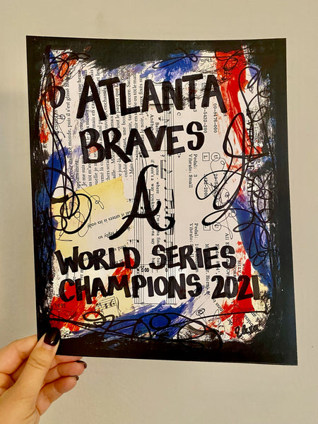 ATLANTA BRAVES “World Series Champions 2021” - ART PRINT