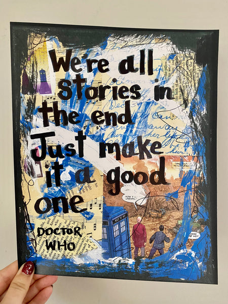 DOCTOR WHO “We’re All Stories” Comic Book ART PRINT
