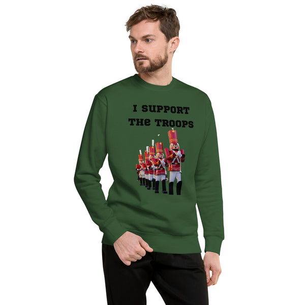 Disney world toy soldier I support the troops disneyland christmas Unisex Premium Sweatshirt