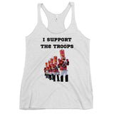Disney toy soldier I support the troops shirt winter holiday ladies clothing Women's Racerback Tank