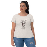 Hecate goddess tarot card moon Halloween Ladies' short sleeve t-shirt