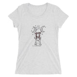 Hecate goddess tarot card moon Halloween Ladies' short sleeve t-shirt